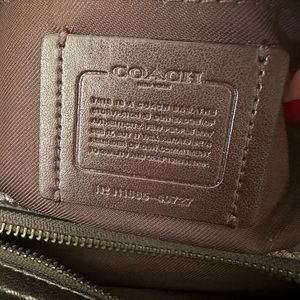 Authentic Coach Grey Leather bag